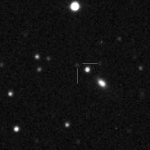 2013ew (= PSN J22100969+1116479), CBET 3629 discovered 2013/08/13.901 by LSSS-SSPFound in an anonymous galaxy at R.A. = 22h10m09s.69, Decl. = +11°16'47".9Located 25" east and 20".5 north of the center of the host galaxyMag 18.6:8/15, Type Ia-91T (z=0.056) (References: CBAT TOCP)